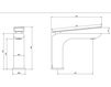 Схема Смеситель для раковины IB Rubinetterie s.p.a. BAGNO K2200 Современный / Скандинавский / Модерн