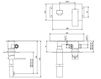 Схема Смеситель настенный IB Rubinetterie s.p.a. BAGNO RU207 Современный / Скандинавский / Модерн