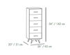 Схема Комод Mambo Unlimited Ideas  2016 SPACE chest of drawers Современный / Скандинавский / Модерн