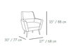 Схема Кресло Mambo Unlimited Ideas  2016 DOBLE  armchair Современный / Скандинавский / Модерн