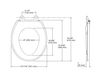 Схема Крышка для унитаза Reveal Quiet-Close Kohler 2015 K-4009-0 Современный / Скандинавский / Модерн