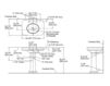 Схема Раковина с пьедесталом Bancroft Kohler 2015 K-2347-8-7 Современный / Скандинавский / Модерн