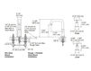 Схема Смеситель для ванны Purist Kohler 2015 K-T14428-3-CP Современный / Скандинавский / Модерн