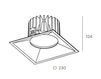 Схема Встраиваемый светильник BPM Lighting 2016 3197.01 Современный / Скандинавский / Модерн
