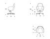 Схема Кресло для руководителя Gramercy Low Smania Industria mobili spa Beyond_11 PLGRAMER02 Современный / Скандинавский / Модерн