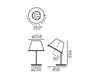 Схема Лампа настольная Choose Table Artemide S.p.A. 2016 1128020A Минимализм / Хай-тек