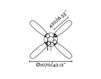 Схема Вентилятор потолочный LISBOA Faro Ventiladores 33102 Лофт / Фьюжн / Винтаж / Ретро