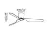 Схема Вентилятор потолочный PEMBA Faro Ventiladores 33471 Минимализм / Хай-тек