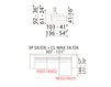 Схема Диван CORAL Delta Salotti Italiana CORAL SX-9301 DX-9302 + SX-9632 DX-9633 1 Современный / Скандинавский / Модерн