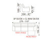 Схема Диван IBIZA Delta Salotti Italiana IBIZA SX-9301 DX-9302 + SX-9636 DX-9637 Современный / Скандинавский / Модерн