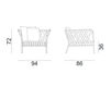 Схема Кресло для террасы INOUT Gervasoni 2017 INOUT 851
