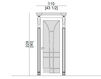Схема Дверь деревянная Minotti Collezioni srl 2017 1220.08 Ар-деко / Ар-нуво / Американский
