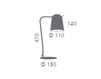 Схема Лампа настольная Dobi Aromas del Campo 2017 S1207 Минимализм / Хай-тек