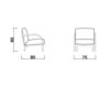 Схема Кресло SIMPLICIO Biesse 2011-2012 P 75 Лофт / Фьюжн / Винтаж / Ретро