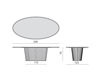 Схема Стол обеденный COLONNA Vittoria Frigerio by Frigerio Poltrone e Divani 2015 VF50944C Glass Ар-деко / Ар-нуво / Американский