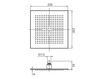 Схема Лейка душевая потолочная Graff AQUA-SENSE 5135400 Минимализм / Хай-тек