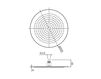 Схема Лейка душевая потолочная Graff AQUA-SENSE 5135200 Минимализм / Хай-тек