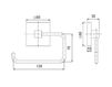 Схема Держатель для туалетной бумаги Graff IMMERSION 2331200 Минимализм / Хай-тек