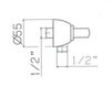 Схема Держатель для душевой лейки Mamoli DOCCE-TERMO 0000385R0021