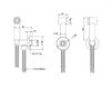 Схема Гигиенический душ Bongio SHATTAF AND HYDROBRUSHED TOILET SET 903CRIDPR