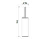 Схема Щетка для туалета Giulini Moderna RG0830A