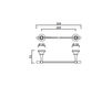 Схема Держатель для полотенец Giulini  Ibisco RG1148