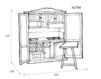 Схема Кухонный гарнитур Mobili di Castello PORTE DI CASTELLO A2700