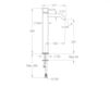 Схема Смеситель для раковины FIR CleoSteel 48 48.1140.0.50.00