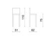 Схема Барный стул Decora Italia (LCI Stile) Sedie MN16C