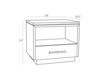 Схема Тумбочка Mallory Arteriors Home  FURNITURE 5021