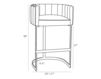Схема Барный стул Tatum  Arteriors Home  FURNITURE 6883