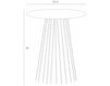 Схема Столик приставной Jaime  Arteriors Home  FURNITURE 4411