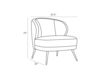Схема Кресло Kitts  Arteriors Home  FURNITURE 8119