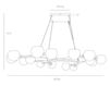 Схема Люстра Mahowald  Arteriors Home  LIGHTING 89103