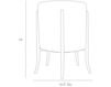 Схема Пуф Pagoda  Arteriors Home  FURNITURE DD2406