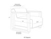 Схема Кресло Duran  Arteriors Home  FURNITURE DJ8070