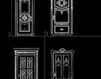 Схема Дверь двухстворчатая Asnaghi Interiors Doors Collection PR1002-1 Классический / Исторический / Английский