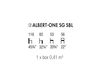 Схема Барный стул Accento 2019 ALBERT ONE SG SBL