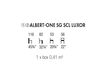 Схема Барный стул Accento 2019 ALBERT ONE SG SCL LUXOR