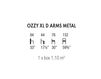 Схема Канапе Accento 2019 OZZY XL D ARMS METAL