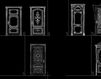 Схема Дверь двухстворчатая Asnaghi Interiors Doors Collection PR1002-1 Классический / Исторический / Английский