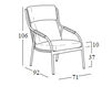 Схема Кресло для террасы CAPRI Roberti Rattan 2019 4315