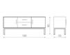 Схема Комод Tosconova 2020 ORO SIDEBOARD