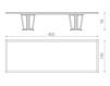Схема Стол обеденный Tosconova 2020 DIAMOND TABLES 400