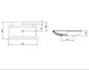 Схема Раковина подвесная AeT Italia Boat L228T1R1V1 Современный / Скандинавский / Модерн