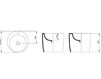 Схема Раковина накладная AeT Italia Totem L101T0RPV0 104 Современный / Скандинавский / Модерн