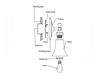 Схема Бра Hudson Valley Lighting Standard 1172-PN Современный / Скандинавский / Модерн