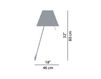 Схема Бра COSTANZA Luceplan by gruppo Calligaris Classico 1D13NA01F020 Современный / Скандинавский / Модерн