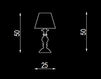 Схема Лампа настольная Menichetti srl Classico 02222-LP BC00B Классический / Исторический / Английский
