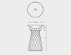 Схема Пьедестал для раковины Hidra Ceramica S.r.l. Wire W 3 Современный / Скандинавский / Модерн